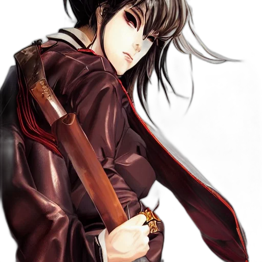 weapon, staff, sword, jacket transparent PNG cut-out