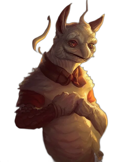 dragon, staff, creature, mask transparent PNG cut-out