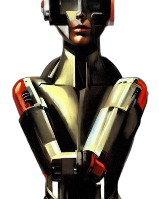 robot, face, staff, jacket transparent PNG cut-out