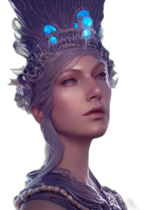 crown, face, staff, jewelry transparent PNG cut-out