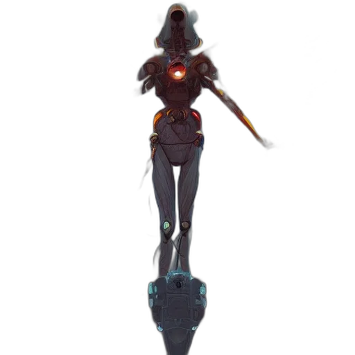 robot, staff, sword, weapon transparent PNG cut-out