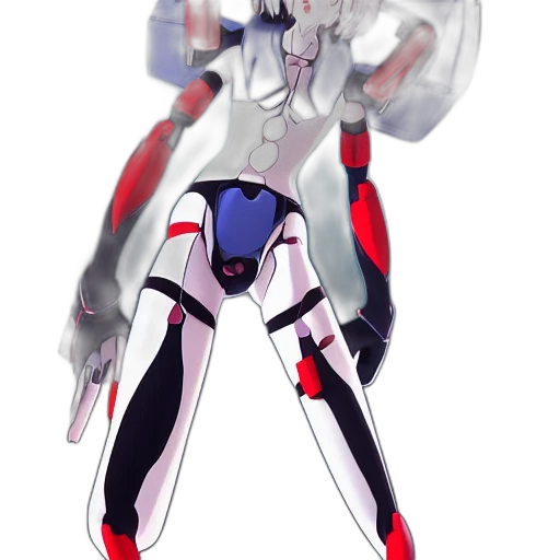 robot, weapon, staff, jacket transparent PNG cut-out