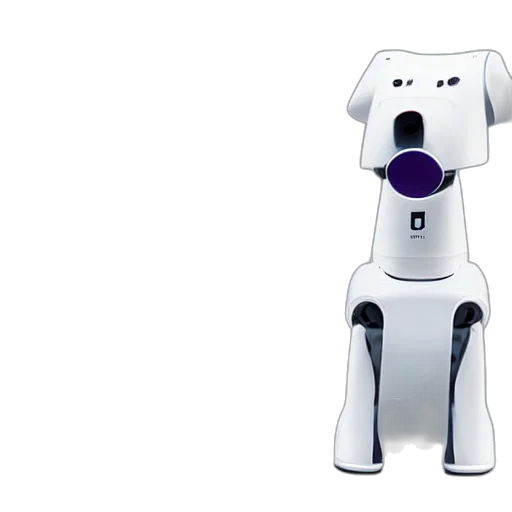 robot, staff, 3d render, apple transparent PNG cut-out
