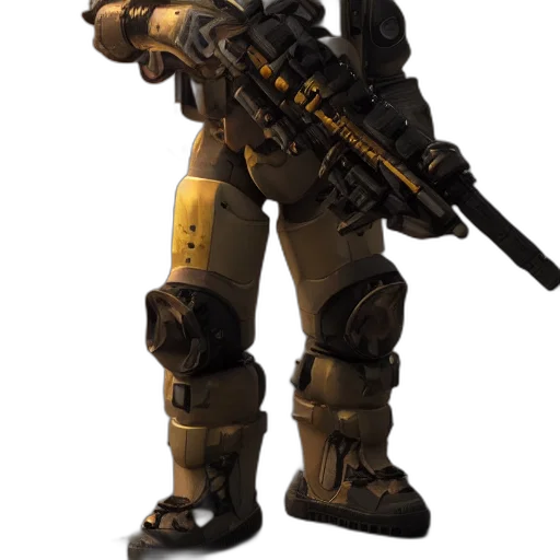 robot, weapon, staff, concept art transparent PNG cut-out