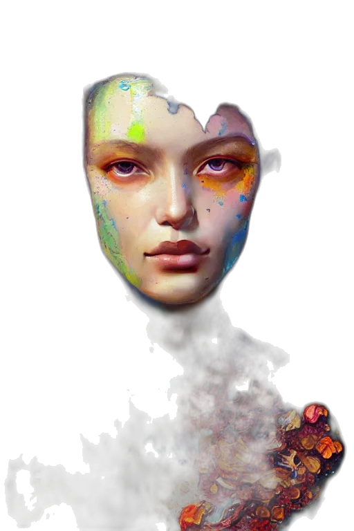 face, mask, robot, crown transparent PNG cut-out