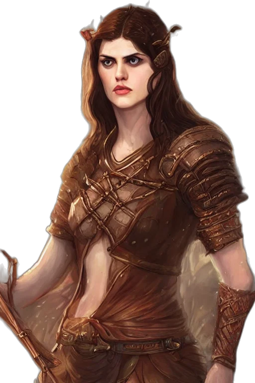 dress, sword, staff, fantasy art transparent PNG cut-out