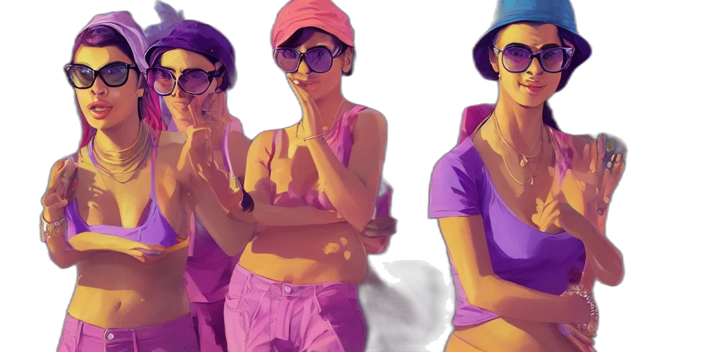 vaporwave, concept art, photorealistic, 3d render transparent PNG cut-out