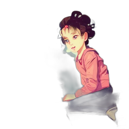 staff, face, anime, concept art transparent PNG cut-out