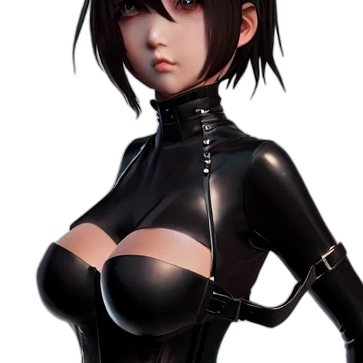 robot, jacket, dress, weapon transparent PNG cut-out