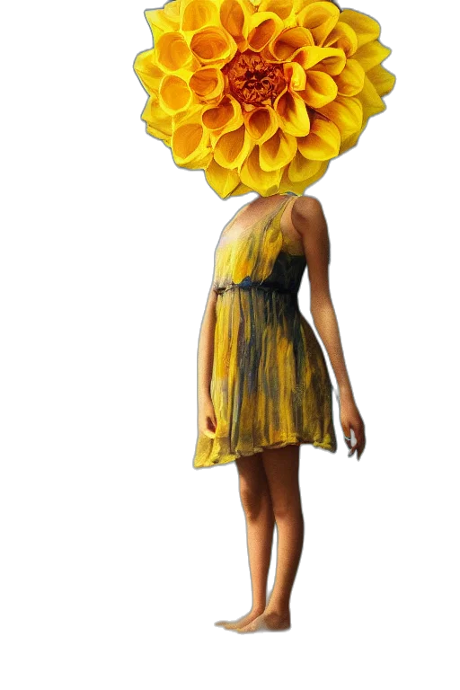 dress, flower, crown, hat transparent PNG cut-out