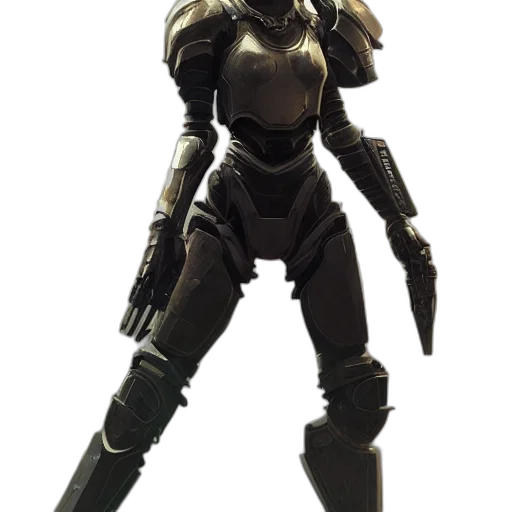robot, weapon, staff, concept art transparent PNG cut-out