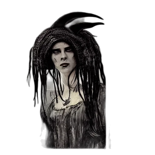 mask, hair, creature, face transparent PNG cut-out