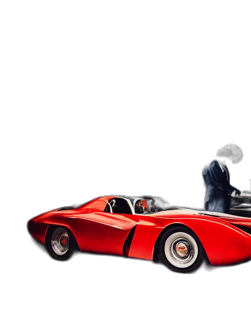 car, concept art, 3d render, photorealistic transparent PNG cut-out