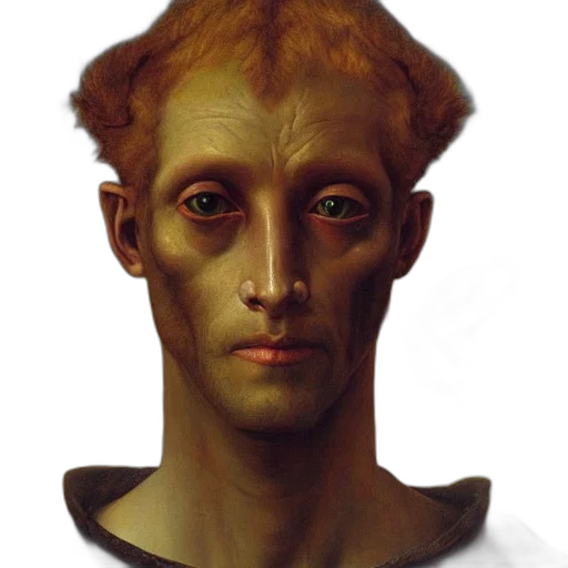 face, mask, staff, creature transparent PNG cut-out
