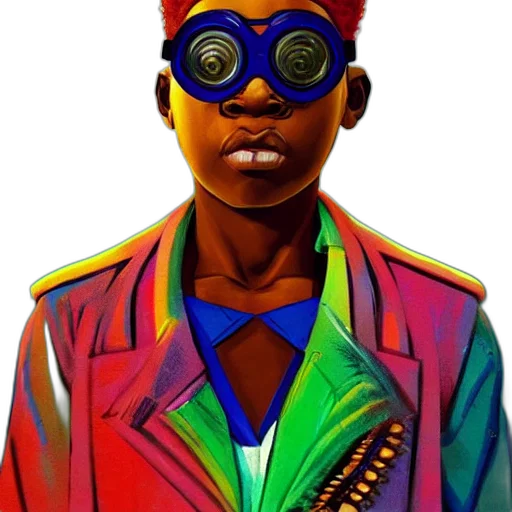 jacket, face, mask, robot transparent PNG cut-out