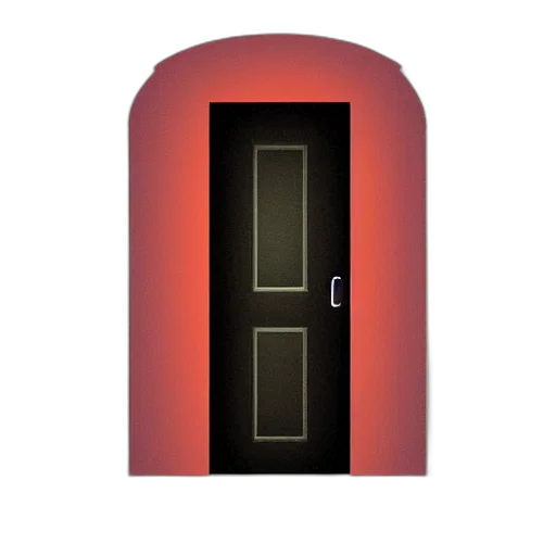 3d render, concept art, red, open transparent PNG cut-out