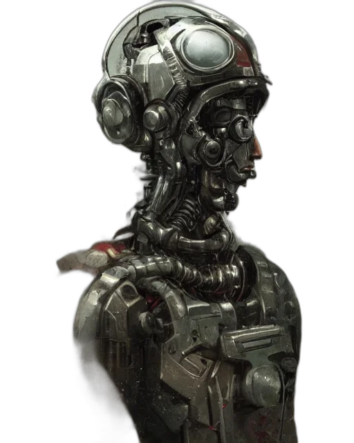 robot, face, mask, creature transparent PNG cut-out