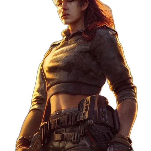 jacket, weapon, staff, concept art transparent PNG cut-out