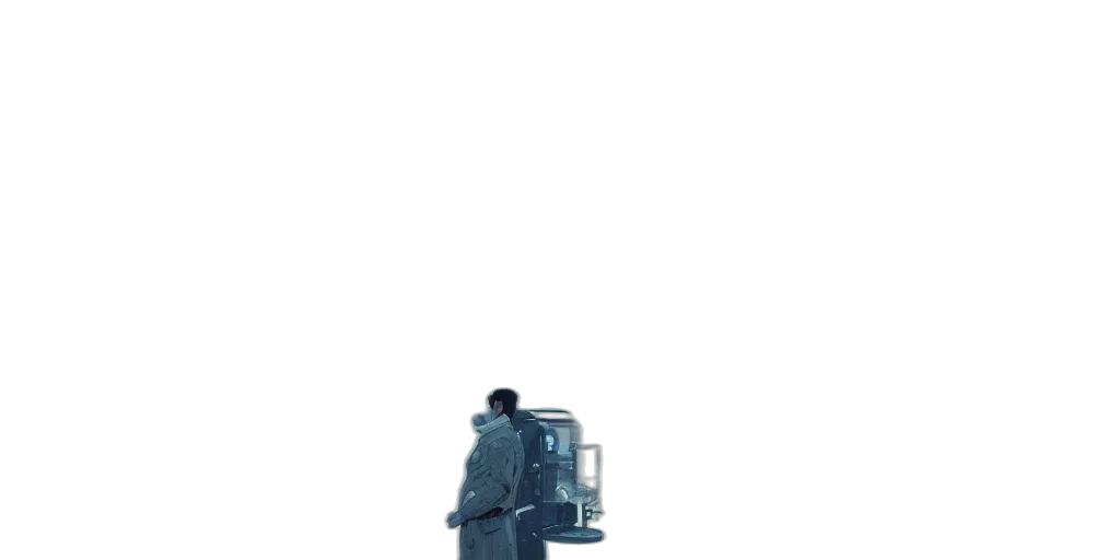 robot, car, weapon, jacket transparent PNG cut-out