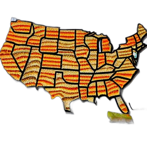 food, map, united, states transparent PNG cut-out