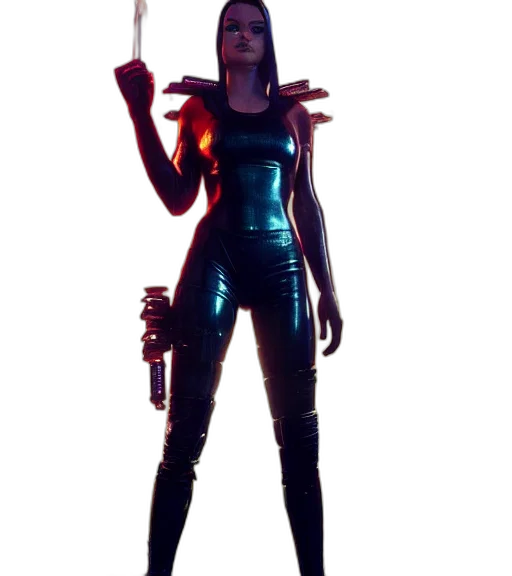 weapon, staff, robot, jacket transparent PNG cut-out