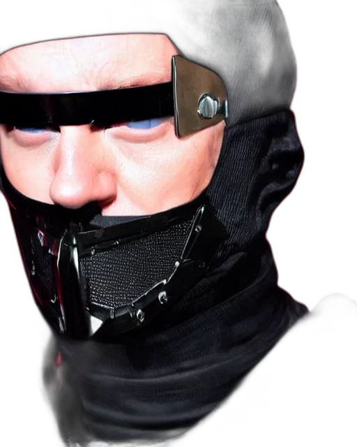 mask, face, robot, jacket transparent PNG cut-out