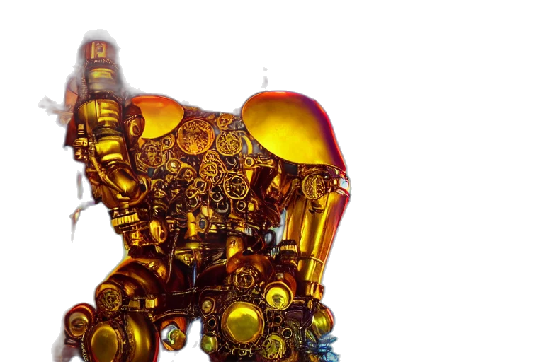 robot, weapon, crown, jewelry transparent PNG cut-out