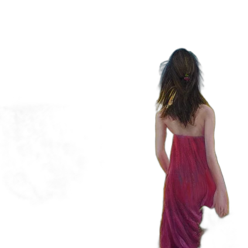 dress, hair, jewelry, creature transparent PNG cut-out