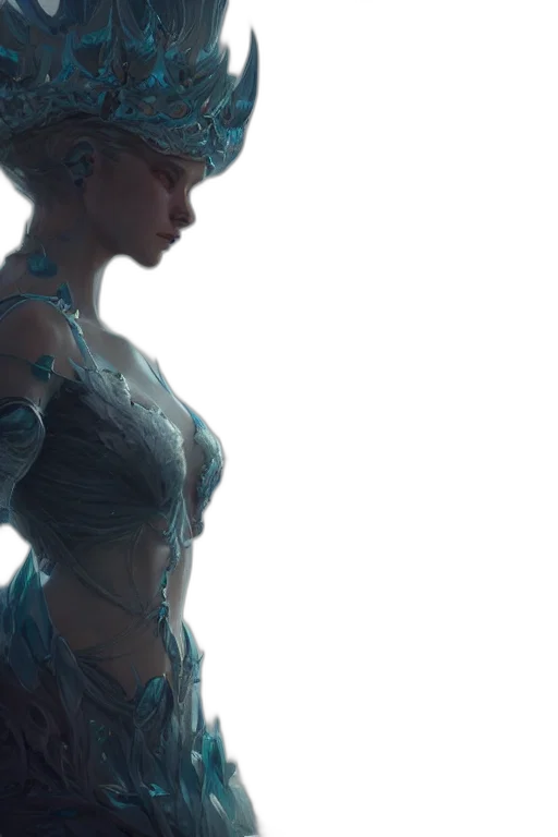 dress, robot, concept art, cyberpunk transparent PNG cut-out