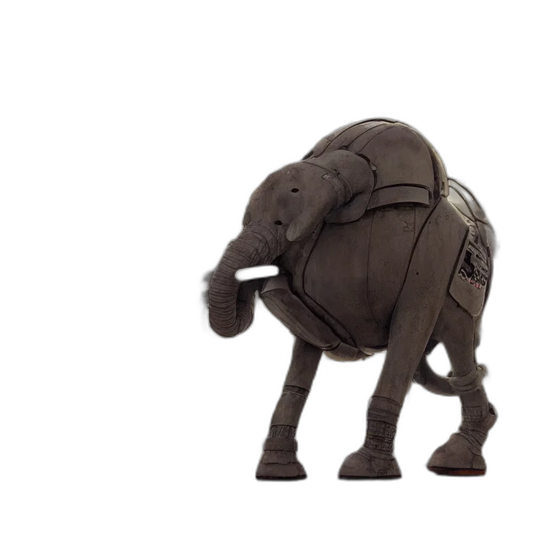 animal, creature, robot, 3d render transparent PNG cut-out