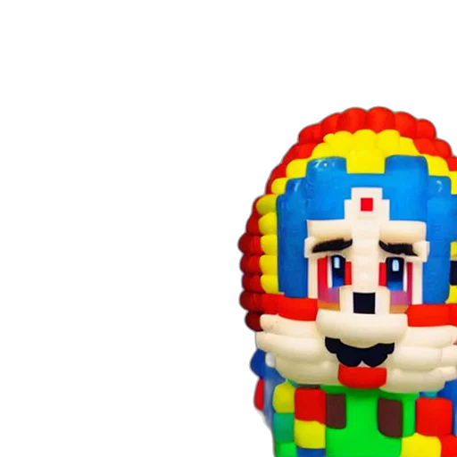 crown, 3d render, pixel art, super transparent PNG cut-out