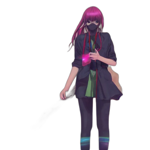 mask, staff, jacket, dress transparent PNG cut-out