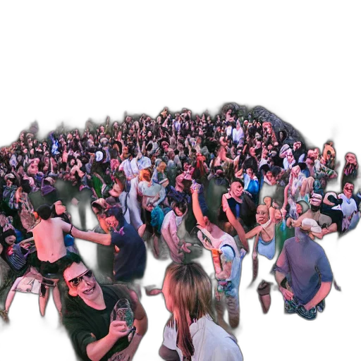 epic, party, people, edge transparent PNG cut-out