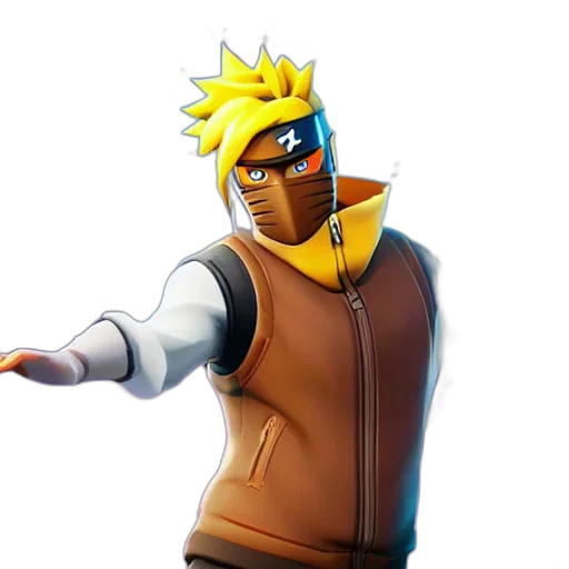 jacket, weapon, staff, mask transparent PNG cut-out