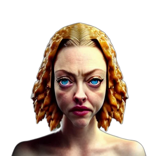 face, mask, hair, crown transparent PNG cut-out