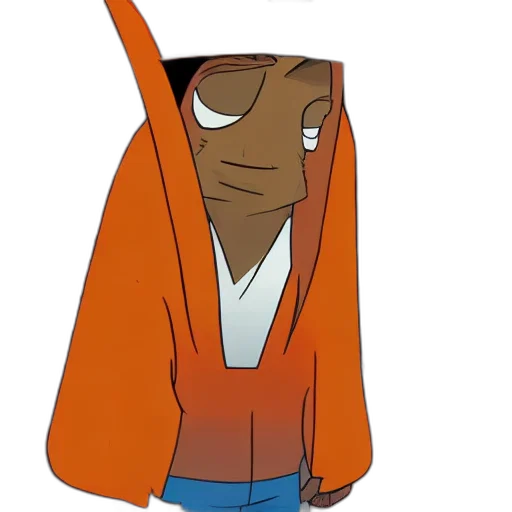 jacket, staff, hat, face transparent PNG cut-out