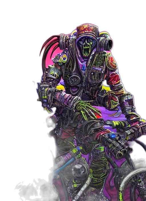 robot, cyberpunk, concept art, fantasy art transparent PNG cut-out