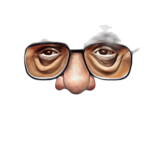 face, mask, creature, staff transparent PNG cut-out