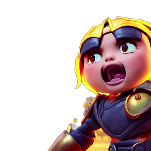 3d render, concept art, beautiful, little transparent PNG cut-out