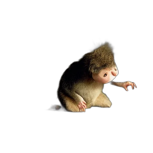 creature, animal, hair, staff transparent PNG cut-out