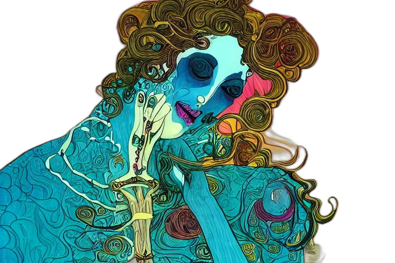 mask, fantasy art, watercolor, concept art transparent PNG cut-out