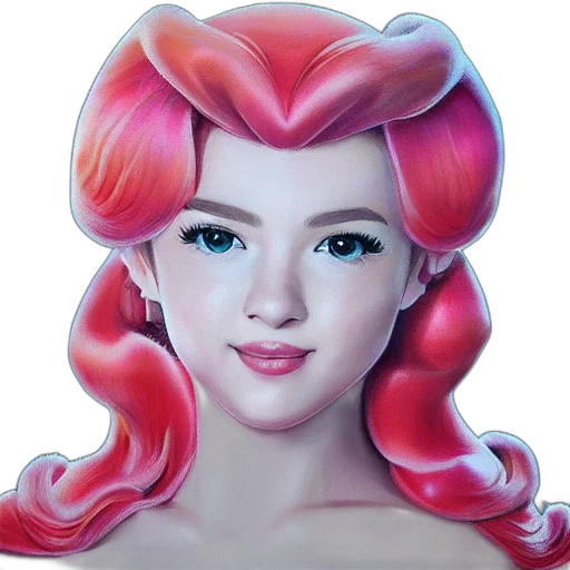 face, crown, fantasy art, photorealistic transparent PNG cut-out