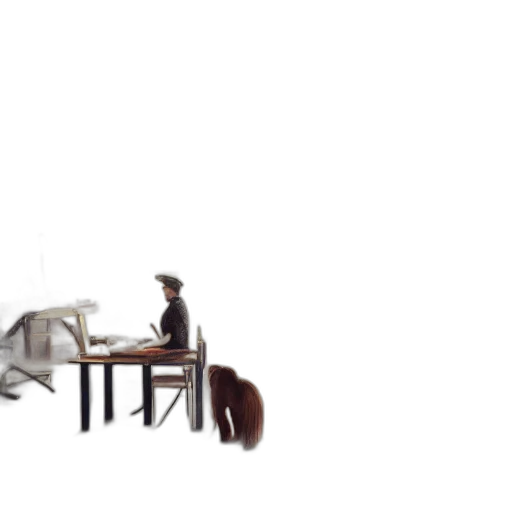 furniture, hat, robot, staff transparent PNG cut-out