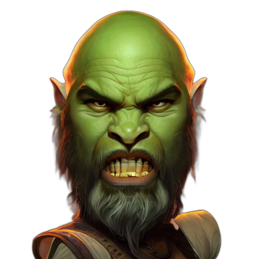 face, mask, staff, creature transparent PNG cut-out