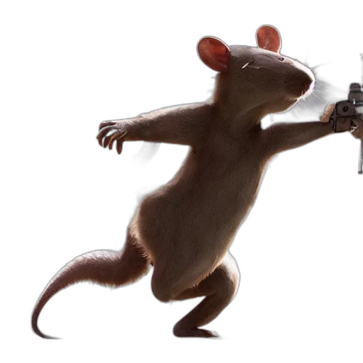 weapon, animal, concept art, 3d render transparent PNG cut-out