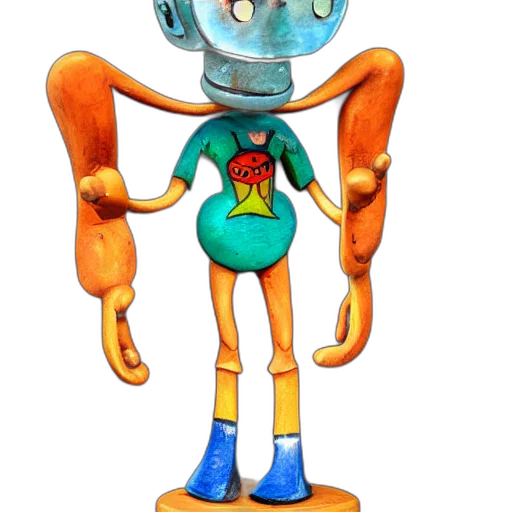 robot, staff, mask, creature transparent PNG cut-out