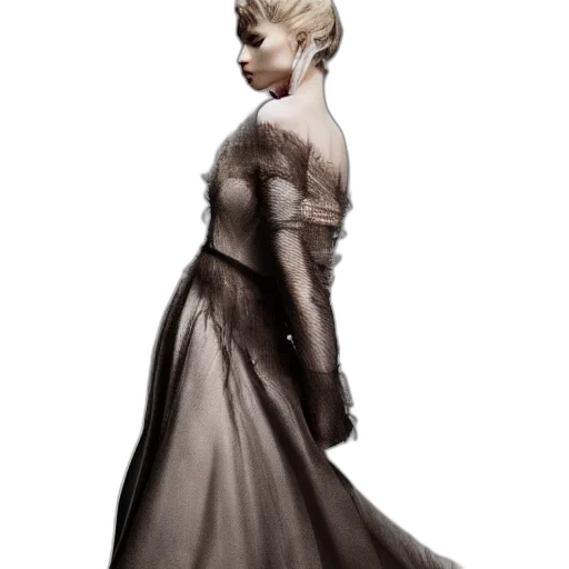 dress, crown, staff, face transparent PNG cut-out