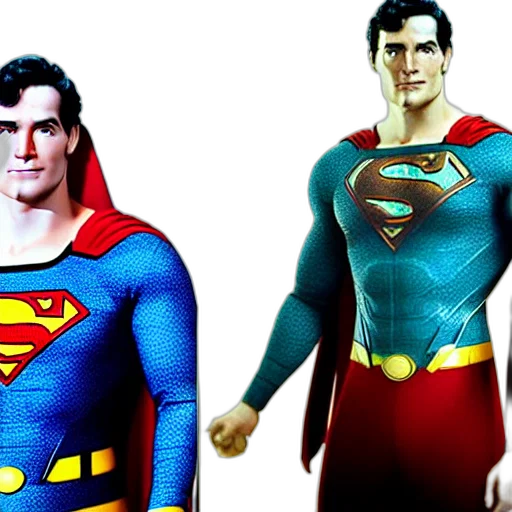 comic book art, 3d render, concept art, superman transparent PNG cut-out
