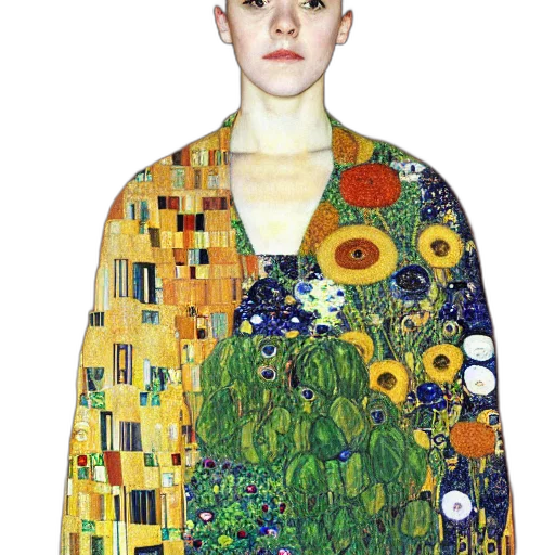 jacket, dress, face, flower transparent PNG cut-out
