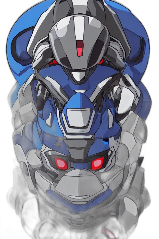 robot, concept art, 3d render, anime transparent PNG cut-out
